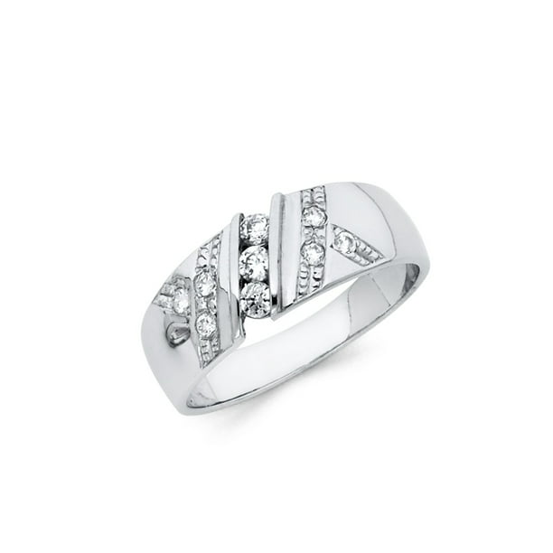 Jewels By Lux Sterling Silver CZ Ring 